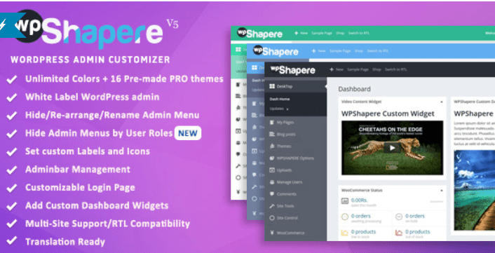 Wordpress admin theme wpshapere 1 Wordpress admin theme wpshapere 1