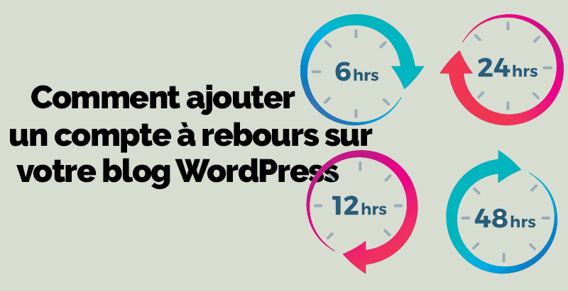 ajouter un compte à rebours sur WordPress