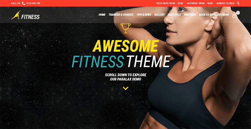 Tema de ginásio wordpress criar site fitness esporte » BlogPasCher Gym theme wordpress create website fitness sport