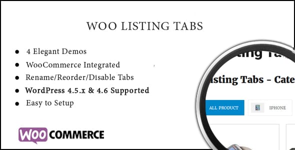 Listing tabs plugin wordpress pour page builder plugins WordPress pour créer des onglets - Woo listing tabs