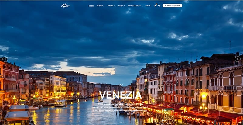 Altair themes wordpress creer site web tour operateur agence voyages meilleurs thèmes WordPress - altair - créer un blog de voyages