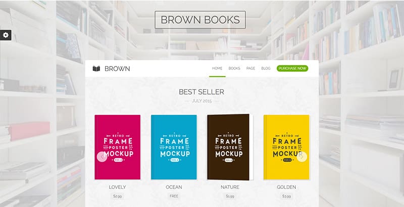 brown - meilleurs thèmes WordPress d'e-books