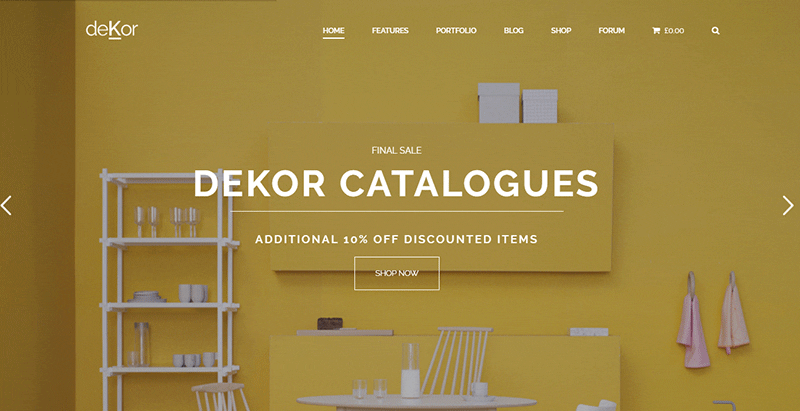 Dekor themes wordpress creer site internet agence decoration interieure architecture dekor - meilleurs thèmes WordPress d'agence de décoration d'intérieur