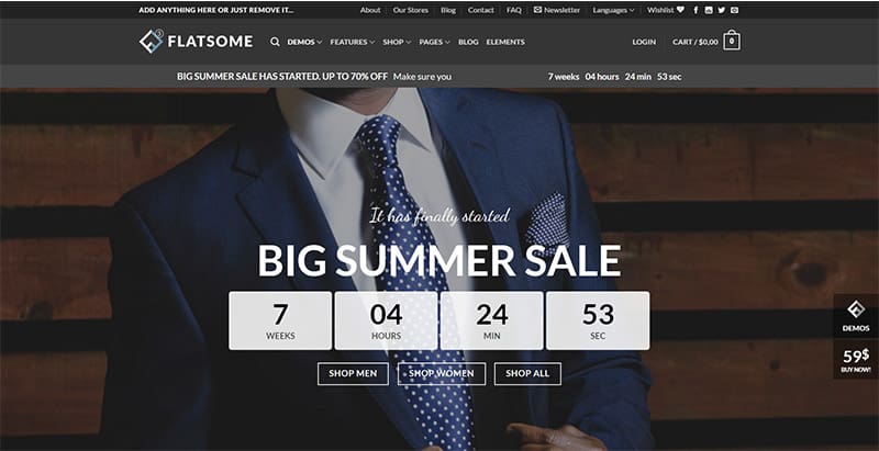 Flatsome 10 лучших тем WordPress для создания веб-сайта премиальные темы WordPress для создания веб-сайтов - flatsome