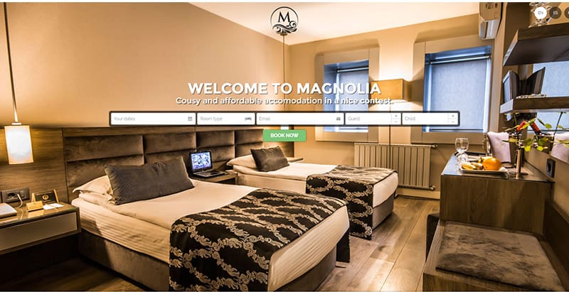Magnolia themes wordpress creer site internet reservation booking thèmes WordPress pour créer un site Web de Booking - magnolia