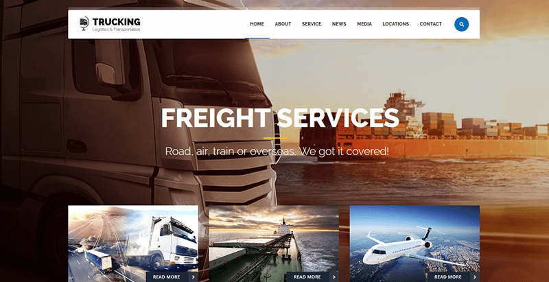 Trucking transport logistics theme wordpress creer site web Trucking transport logistics theme wordpress creer site web