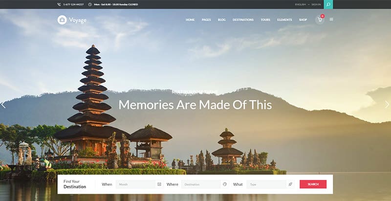 Voyage themes wordpress creer site internet reservation booking meilleurs thèmes WordPress de Booking - voyage