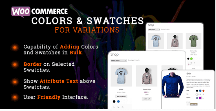 Woocommerce colors and swatches for variations meilleurs plugins WordPress de produits variables - Woocommerce colors and swatches for variations
