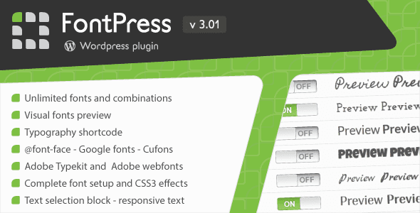 Fontpress plugin wordpress pour autres fontpress - meilleurs plugins WordPress de typographie