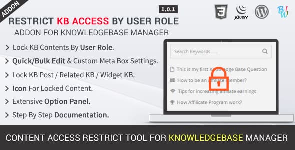 restrict-kb-access-by-user-role-addon-plugin-wordpress-pour-roles-utilisateur