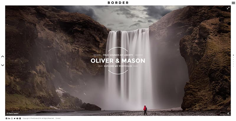 Border themes wordpress creer site web photographe Border themes wordpress creer site web photographe