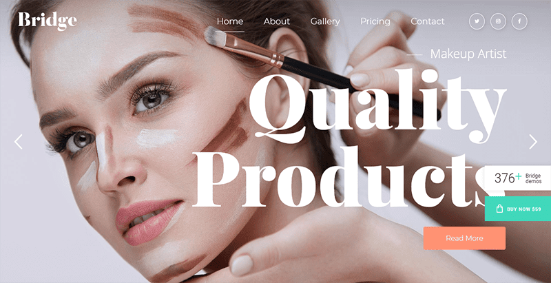 Bridge theme wordpress creer site web feminin Bridge theme wordpress creer site web feminin