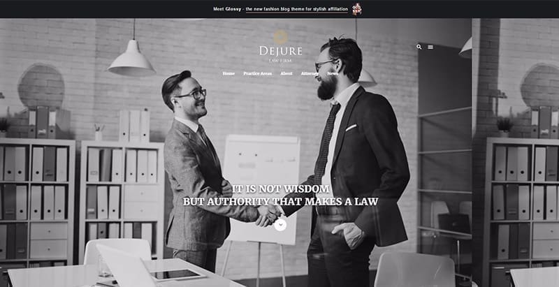 Dejure themes wordpress creer site web avocat