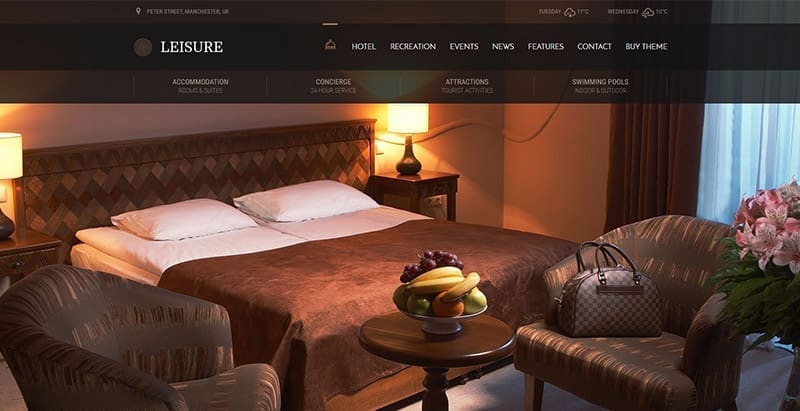 Hotel leisure themes wordpress creer site web hotel motel Hotel leisure themes wordpress creer site web hotel motel