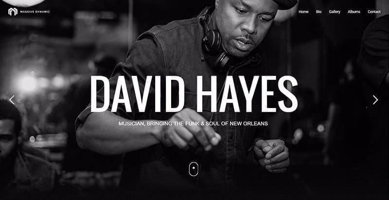 Massive dynamic themes wordpress creer site web artiste musicien Massive dynamic themes wordpress creer site web artiste musicien