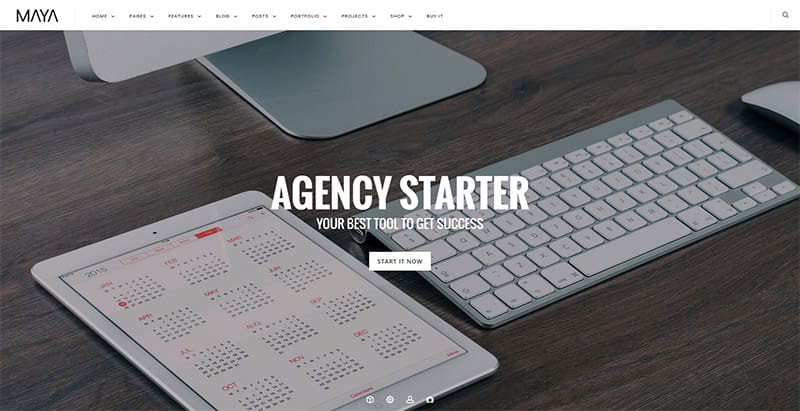 Maya themes wordpress polyvalents creer site web multipurpose