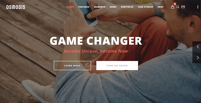 Osmosis themes wordpress creer site web page unique onepage Osmosis themes wordpress creer site web page unique onepage