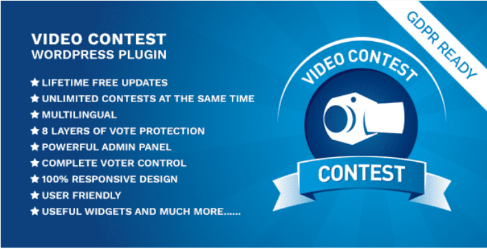 Video contest wordpress plugin plugins WordPress pour organiser des concours sur votre site web - Video contest
