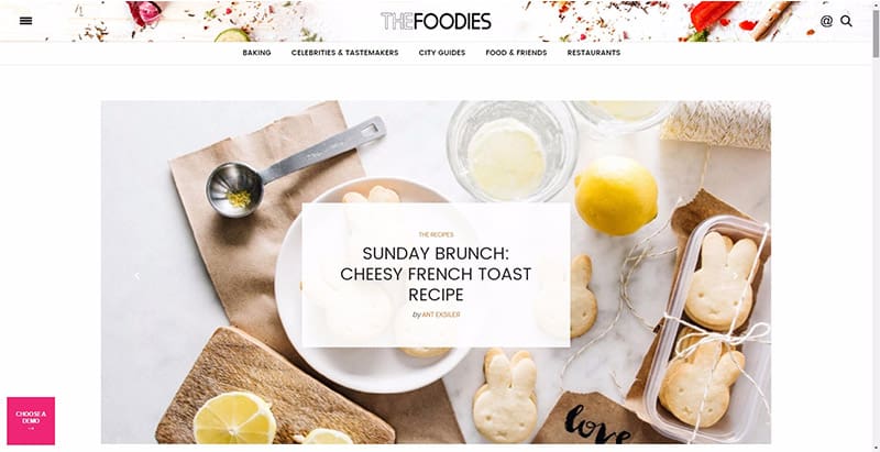 The voux themes wordpress creer site web de restaurant recettes menus » BlogPasCher meilleurs thèmes WordPress de recettes de cuisine - Thefoodies