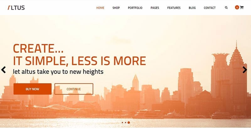 Altus themes wordpress creer site web entreprise agence