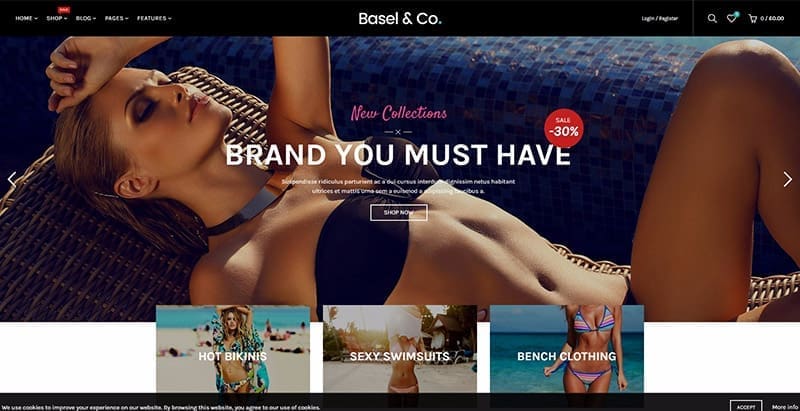Basel themes wordpress creer site web e commerce lingerie