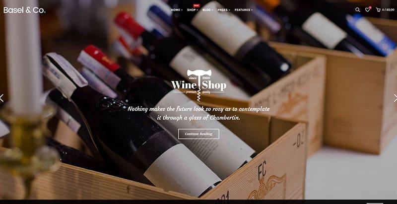Basel themes wordpress creer site web vente vin viticulture