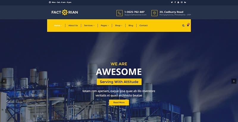 Factorian themes wordpress creer site web entreprise agence cabinet Factorian themes wordpress creer site web entreprise agence cabinet