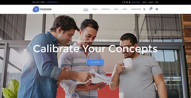 Fuzion themes wordpress creer site web portfolio agence creative Fuzion themes wordpress creer site web portfolio agence creative