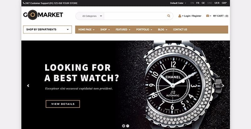 Gomarket themes wordpress creer site web ecommerce woocommerce boutique en ligne