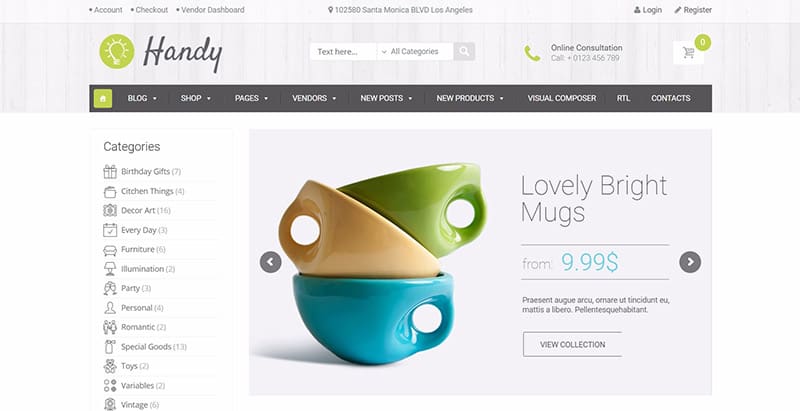 Handy 10 themes wordpress creer site web