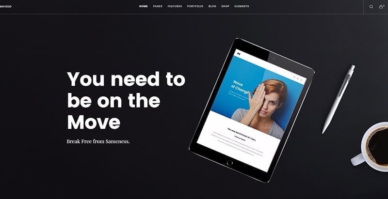 Movedo themes wordpress creer site web agence creative