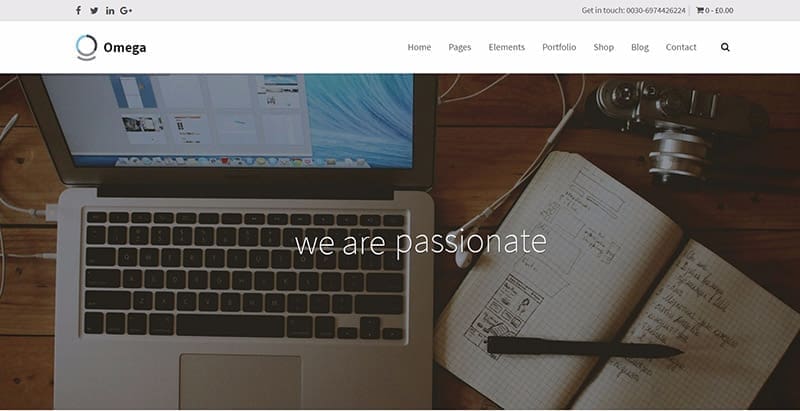 Omega themes wordpress creer site web entreprise agence