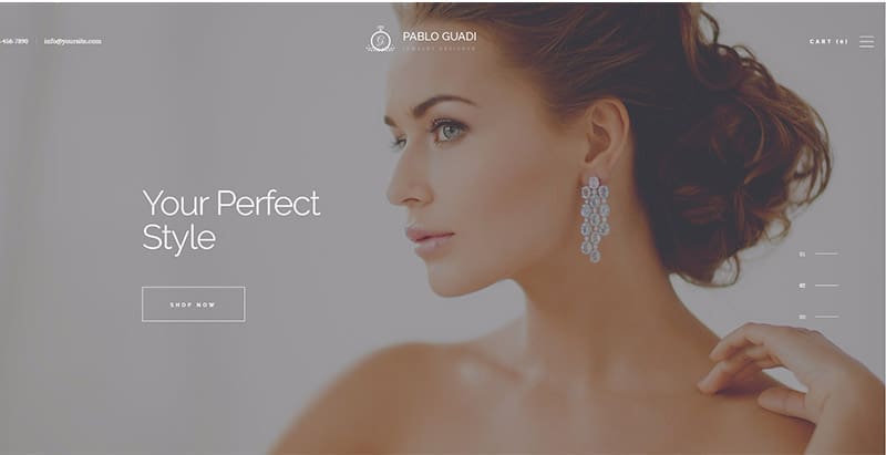 Pablo guadi themes wordpress creer site web vendre bijoux bijouterie joaillerie créer le site web d'une bijouterie ou de vente de bijoux -Pablo guadi
