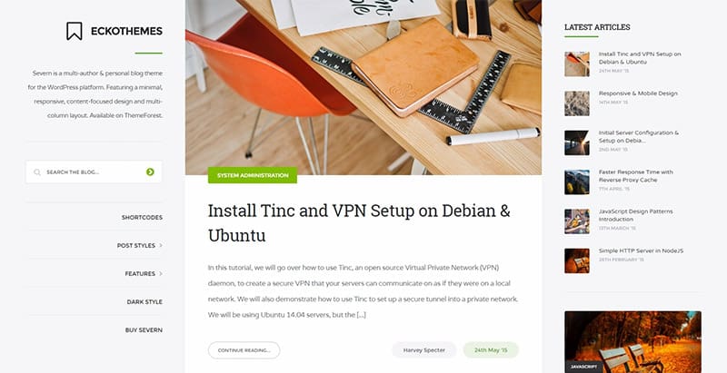 Severn 10 themes wordpress creer site web