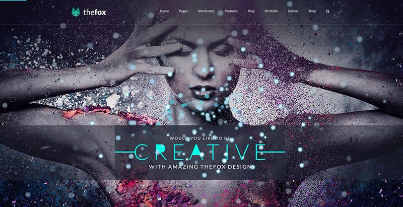 Thefox themes wordpress creer site web photographe photographie plein ecran