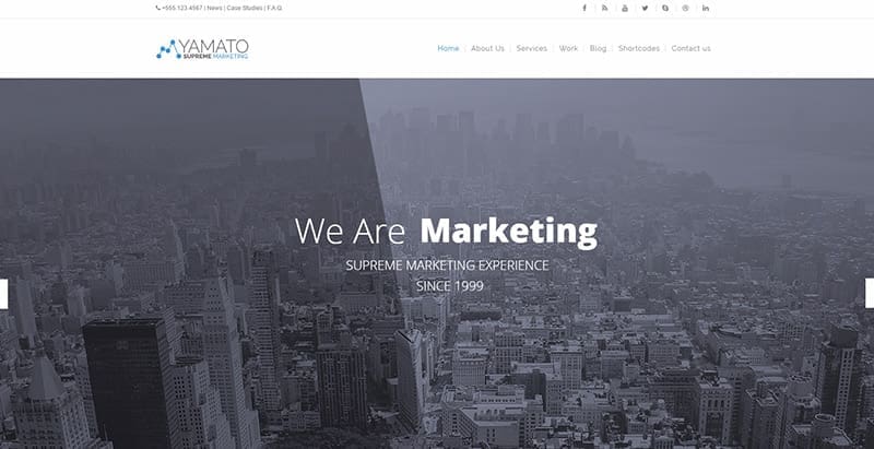 Yamato themes wordpress creer site web agence marketing