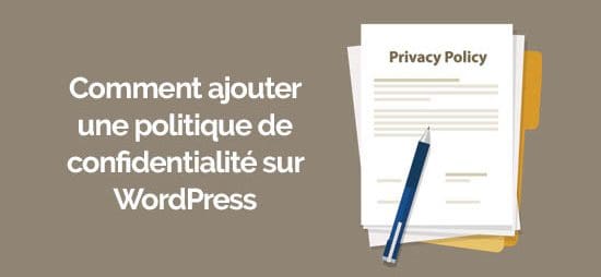 Aggiungi l'informativa sulla privacy su wordpress e1565975141220
