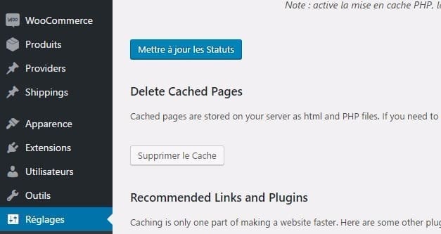 Super cache plugin wordpress