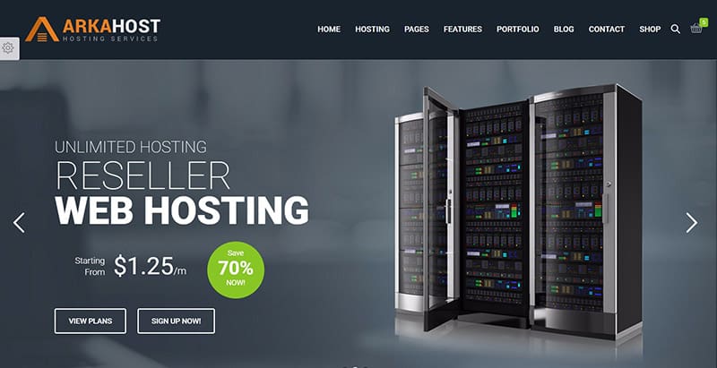 Arkahost themes wordpress creer site web entreprise hebergement web