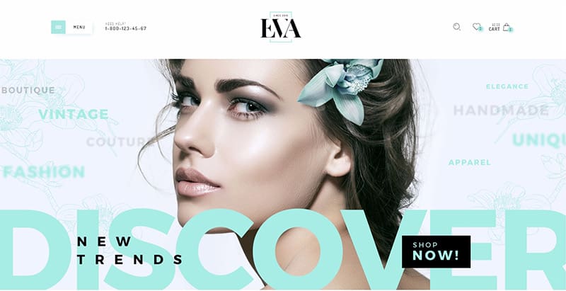Eva themes wordpress creer boutique ligne ecommerce
