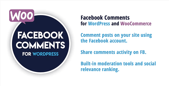 Facebook comments for wordpress and woocommerce plugin wordpress