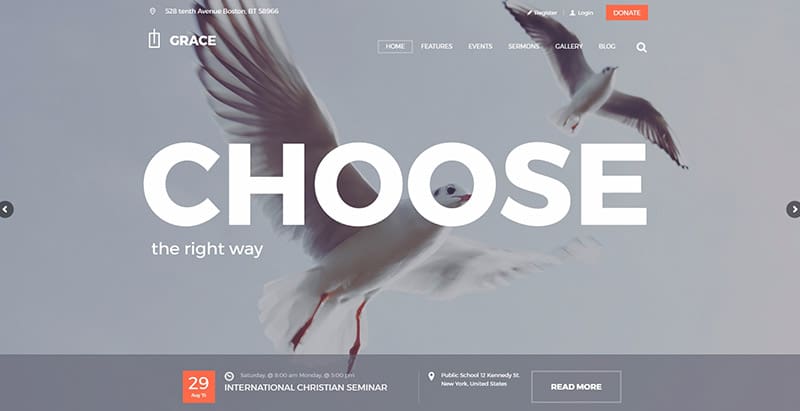 Grace churchthemes wordpress creer site web eglise religion Grace churchthemes wordpress creer site web eglise religion