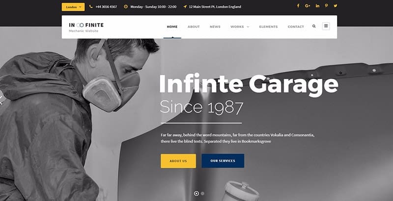 Infinite themes wordpress creer site web entreprise startup pme agence meilleur thème WordPress pour créer un site Web d'entreprise - Infinite