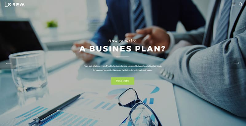 Lorem themes wordpress creer site web startup technologique