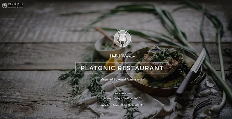 Platonic themes wordpress creer site web restaurant alimentation Platonic themes wordpress creer site web restaurant alimentation