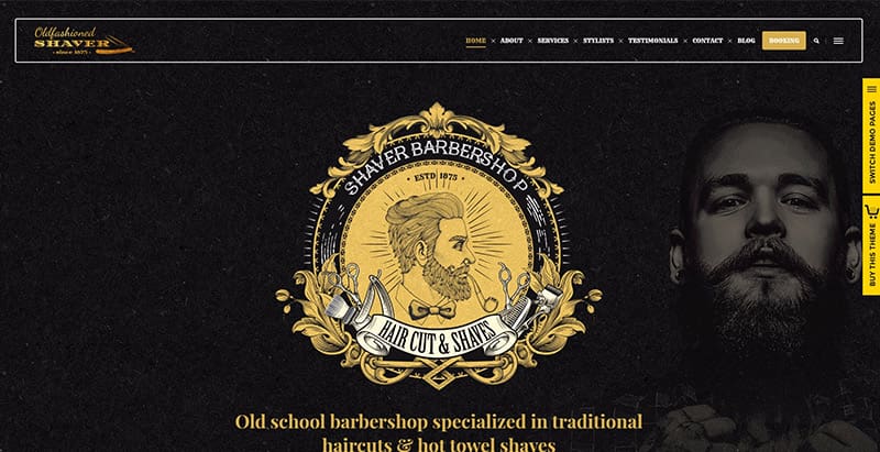 Shaver themes wordpress creer site web salon coiffure spa beaute