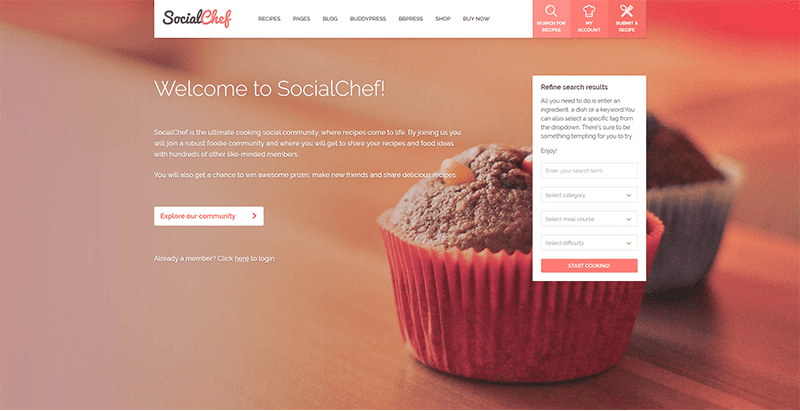 SocialChef themes wordpress creer reseau social site web communautaire SocialChef themes wordpress creer reseau social site web communautaire
