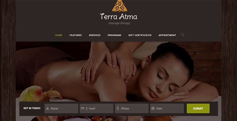 Terra atma themes wordpress creer site web spa salon massage beaute Terra atma themes wordpress creer site web spa salon massage beaute