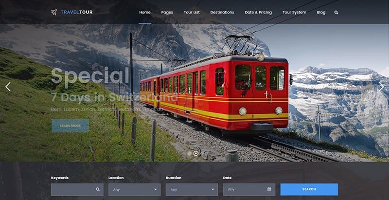 Travel tour themes wordpress creer site web hotel 2
