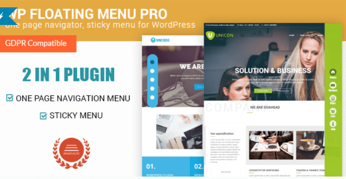Wp floating menu pro one page navigator sticky menu for wordpress Wp floating menu pro one page navigator sticky menu for wordpress